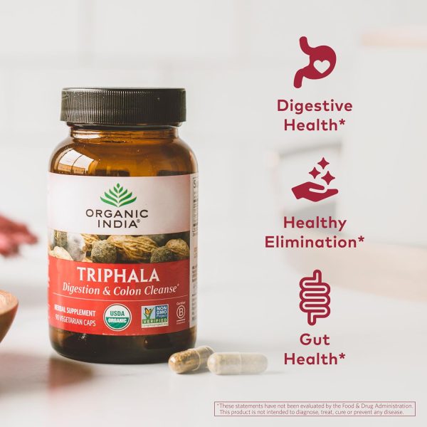 Organic India Triphala Digestive Support Herbal Supplement-2