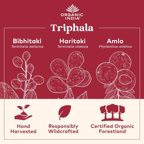 Organic India Triphala Digestive Support Herbal Supplement-1