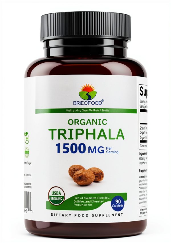 Healthy Living Quest Organic Triphala Supplement 1500mg-1