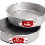 Round Cake Pan Fat Daddio's Aluminum 8x2 Set-0