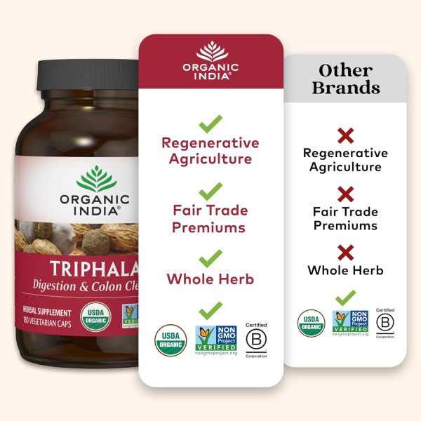 Organic India Triphala Digestive Support Herbal Supplement-5