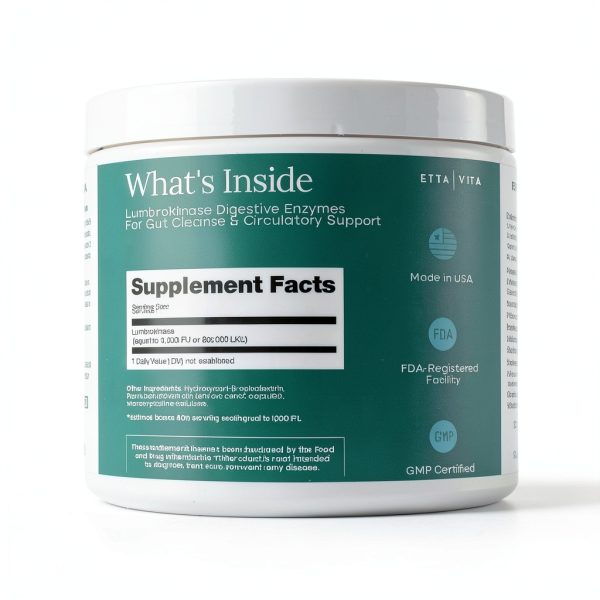 Lumbrokinase Supplement USA Made Digestive Health Support-1
