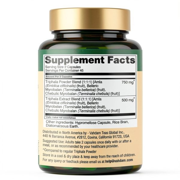VAHDAM Triphala Capsules Gut Health Digestive Support-1