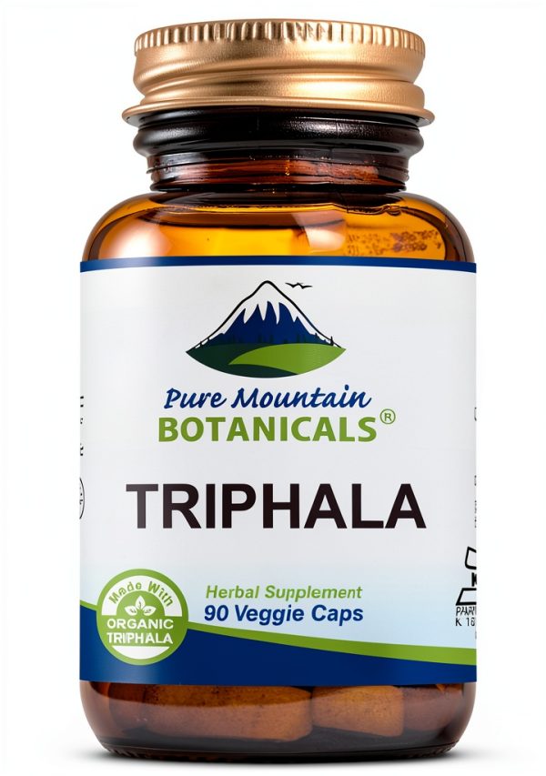 Pure Mountain Triphala Capsules Organic Vegan Supplement-0