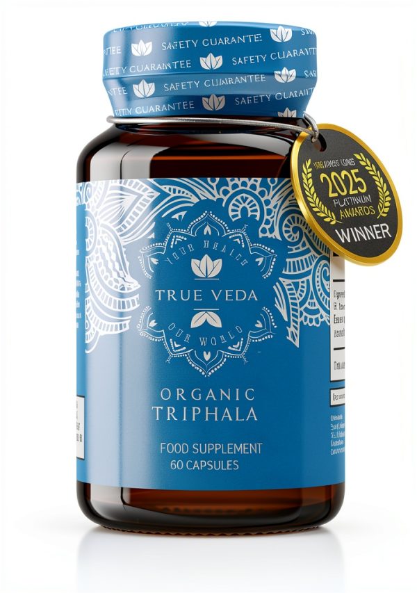 True Veda Organic Triphala Ayurvedic Digestive Herbal-0