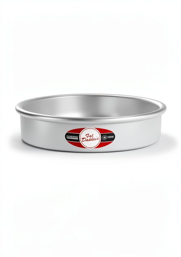Round Cake Pan Fat Daddio's Aluminum 8x2 Set-1