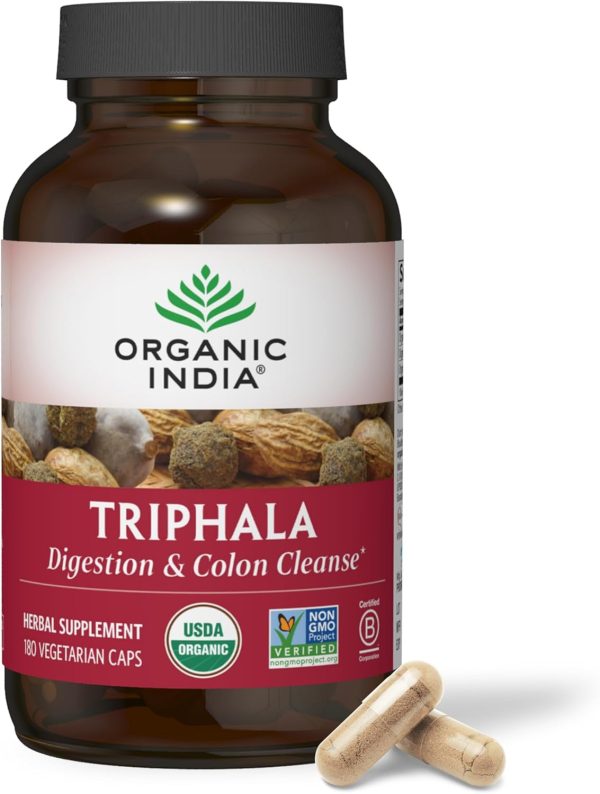 Organic India Triphala Digestive Support Herbal Supplement-6