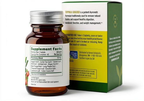 Banyan Triphala Guggulu Ayurvedic Detox Supplement Herbal-6