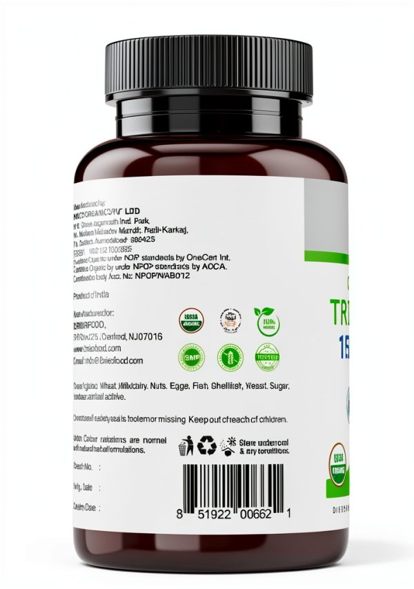 Healthy Living Quest Organic Triphala Supplement 1500mg-4