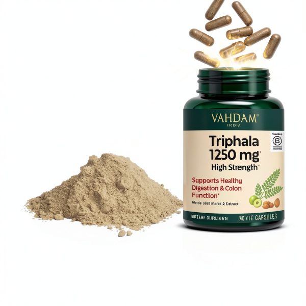 VAHDAM Triphala Capsules Gut Health Digestive Support-5