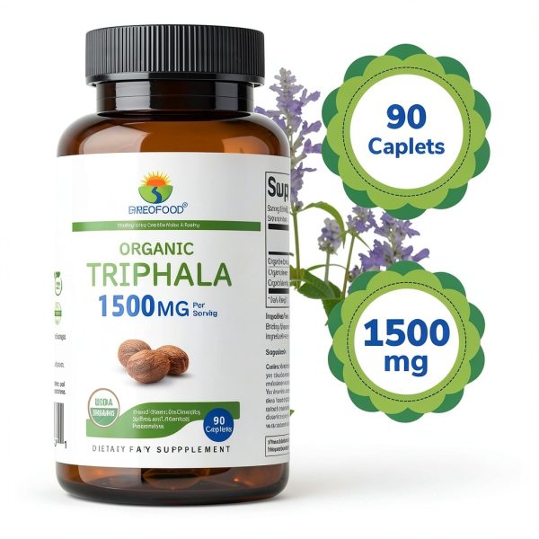 Healthy Living Quest Organic Triphala Supplement 1500mg-5