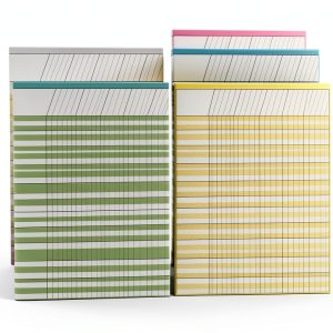Youngever Multi-Color Laminated Dry Erase Incentive Chart with 120-0