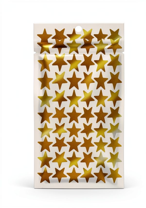 Star Stickers Alhaozz Gold Glitter Sheet Kids-0