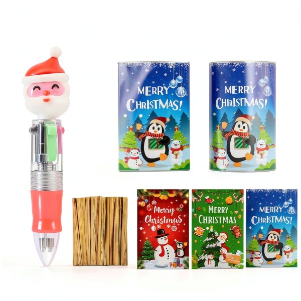 Christmas Multicolor Pens Thesixowls 24 Pack-1