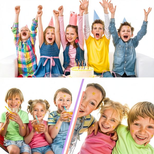 Star Stickers Alhaozz Gold Glitter Sheet Kids-5