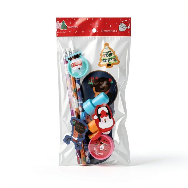 CCINEE Christmas School Stationery Set 5 Pack Value Pack with 24 Items-5