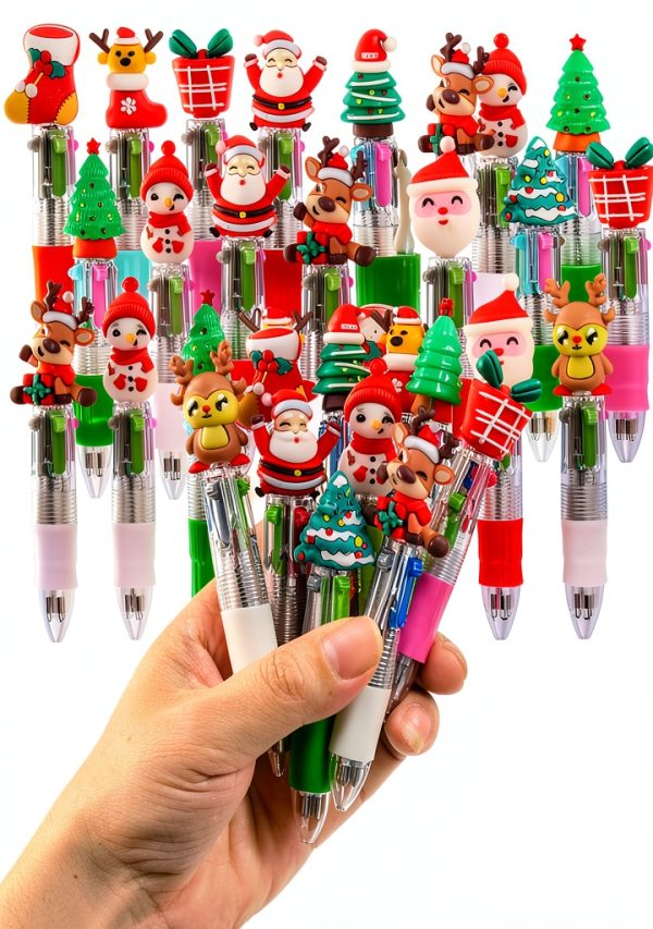 Christmas Multicolor Pens Thesixowls 24 Pack-2