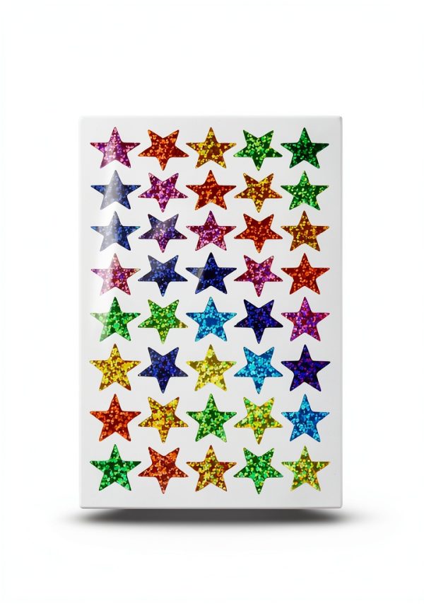 Star Stickers Dorbetar 2040 Piece Holographic Glitter Sheet Pack-1