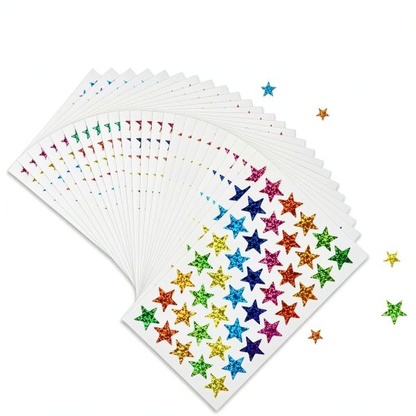 Star Stickers Dorbetar 2040 Piece Holographic Glitter Sheet Pack-2