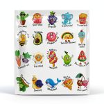 D-FantiX Animal & Food Pun Sticker Sheet 800 pcs Colorful Waterproof-0