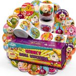 HORIECHALY Funny Stinky Scratch & Sniff Sticker Roll 3 Packs Purple-0