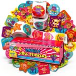 HORIECHALY Scratch & Sniff Sticker Rolls 600 pcs 3 Rolls Fruit Food-0