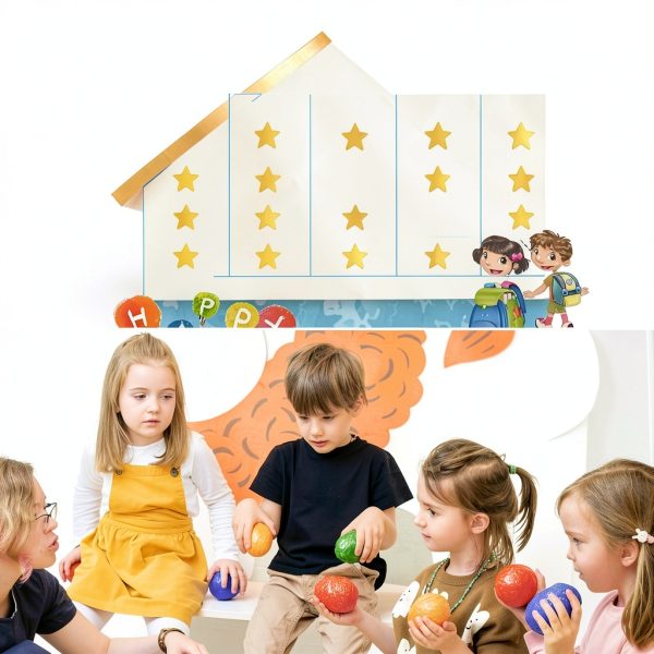 Gold Star Stickers JHFGJGH Aluminum Foil Sticker 1080 Pieces Gold-5