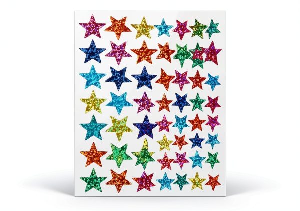 Star Stickers Dorbetar 2040 Piece Holographic Glitter Sheet Pack-7