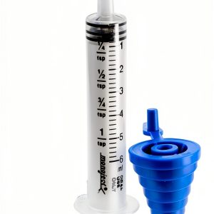 6 ml Clear Oral Syringe with Blue Bottle Adapter – Sandhill Tools-0