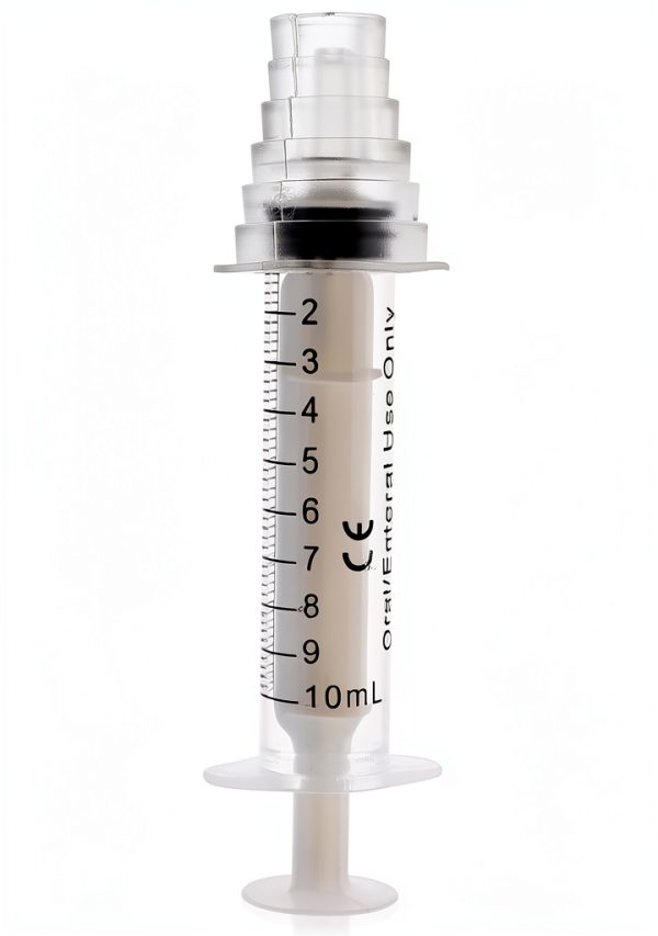 Oral Medicine Syringe Bright Creations 10ml Bottle Adapter Pack of 10-2