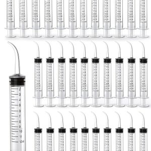 Dental Syringe 100pcs Curved Tip 12ml Disposable by Akamino-0