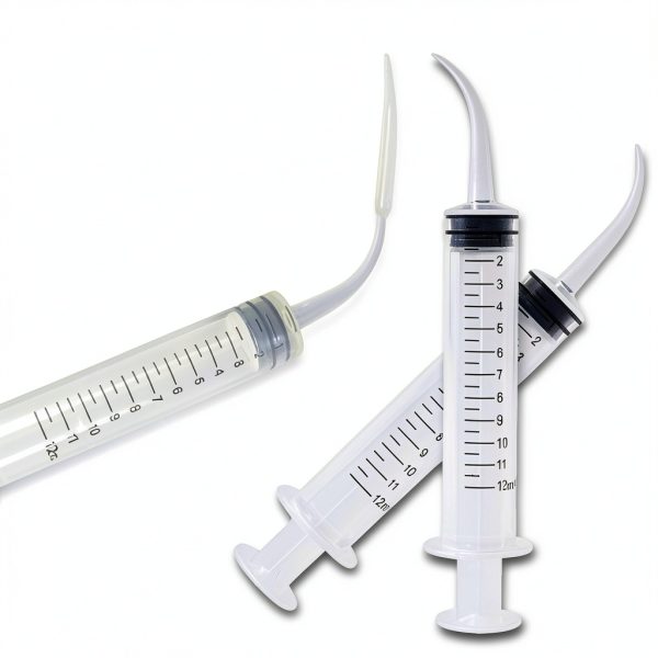 9 Pack 12cc Dental Syringe with Curved Tip & Measurement Disposable Graduated Dental Irrigation Syringe for Liquid, Oral Dental Care, Tonsil Stones Removing, Mouthwash, Feed Small Pet-4