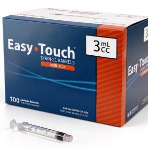 EasyTouch Luer-Lock Syringe Barrel 3ML Ultra-Clear Single-Use-0