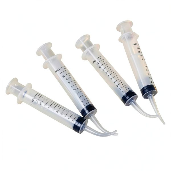9 Pack 12cc Dental Syringe with Curved Tip & Measurement Disposable Graduated Dental Irrigation Syringe for Liquid, Oral Dental Care, Tonsil Stones Removing, Mouthwash, Feed Small Pet-3
