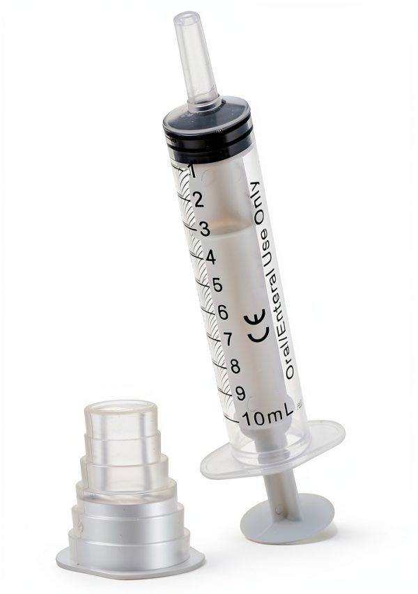 Oral Medicine Syringe Bright Creations 10ml Bottle Adapter Pack of 10-6