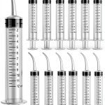 Dental Syringe GXXMEI 15pcs 12ml Curved Tip Graduated Disposable-0
