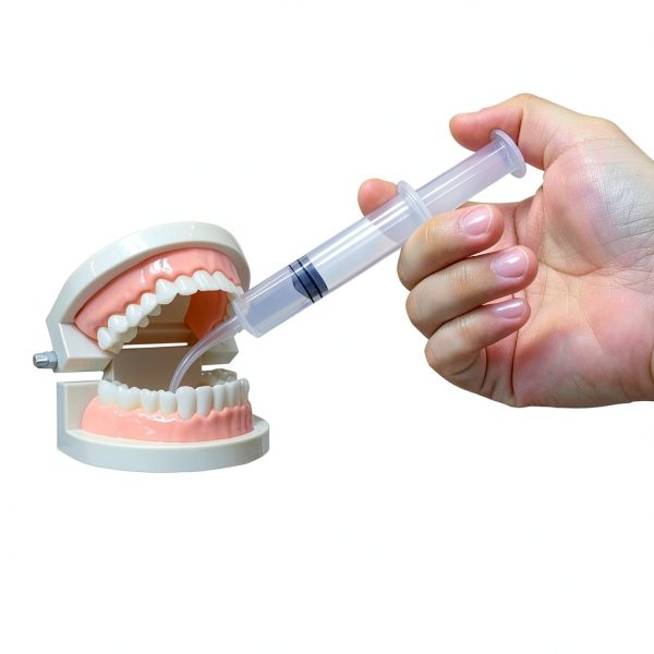 Wisdom Teeth Syringe, 50 Pack Dental Irrigation Curved Syringes for Dental Care Liquid Oral Tonsil Stone TMJ Chin Pain Relief Recovery Dentist Implant Clean Feeding Water-1