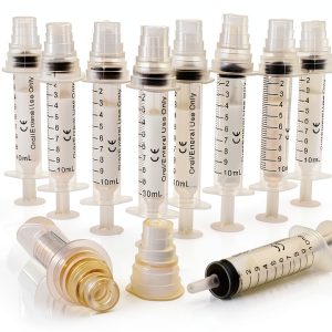 Oral Medicine Syringe Bright Creations 10ml Bottle Adapter Pack of 10-0