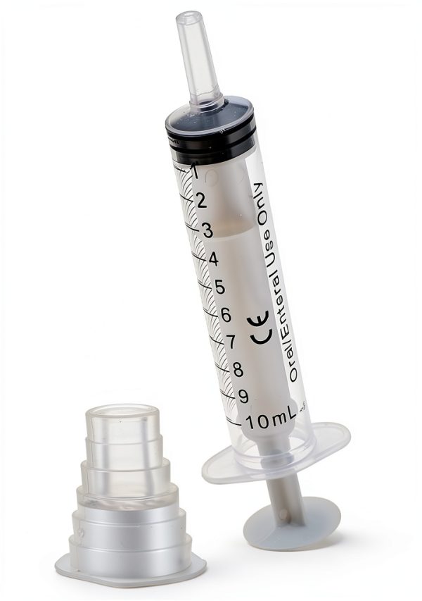 Oral Medicine Syringe Bright Creations 10ml Bottle Adapter Pack of 10-3