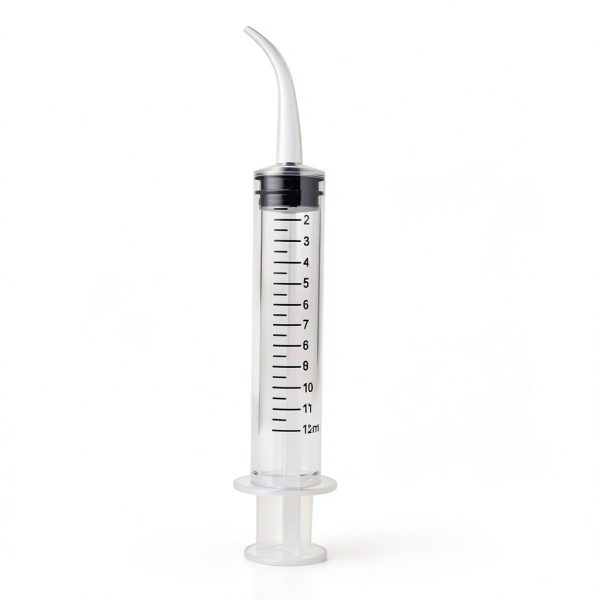 9 Pack 12cc Dental Syringe with Curved Tip & Measurement Disposable Graduated Dental Irrigation Syringe for Liquid, Oral Dental Care, Tonsil Stones Removing, Mouthwash, Feed Small Pet-1