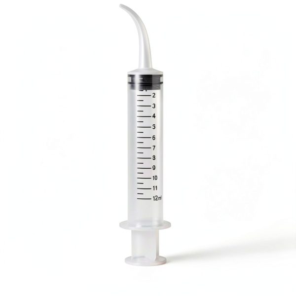 20 Pack Dental Syringe Disposable 12ml Dental Irrigation Syringe with Curved Tip for Oral, Dental Care, Tonsil Stone Squirt, Feed Pet, Liquid Injection, Oil, Glue-3