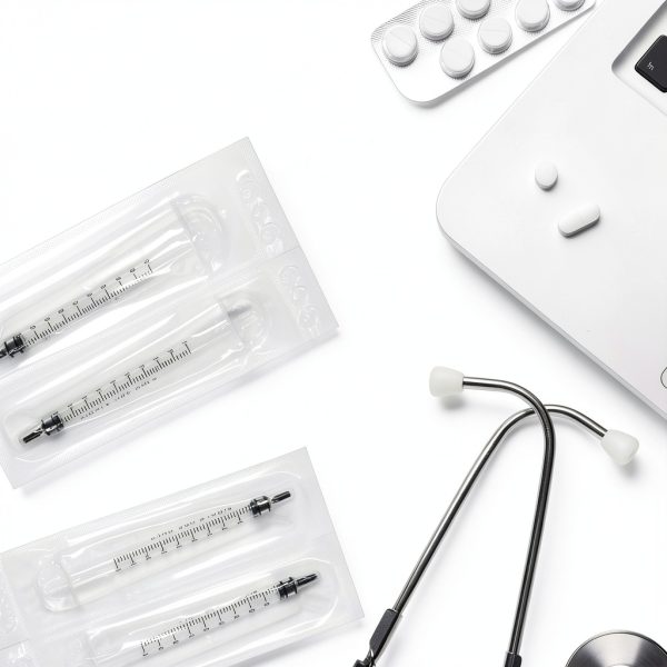 60ml Catheter Tip Syringe with Covers 25 Pack by Tilcare - Sterile Plastic Medicine Food Droppers for Children, Pets or Adults – Latex-Free Oral Medication Dispenser - Large Feeding Tube Syringes-3