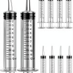 TIHOOD 16PCS 12ml Syringe Set Curved & Straight Tips for Oral Care-0