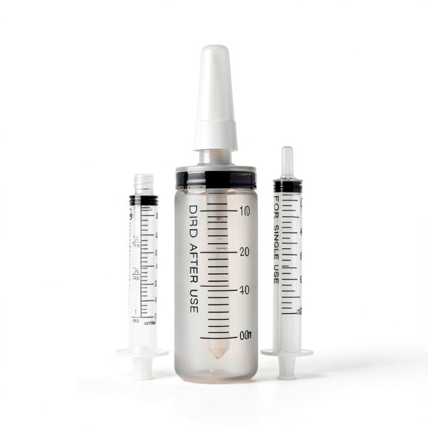 60ml Catheter Tip Syringe with Covers 25 Pack by Tilcare - Sterile Plastic Medicine Food Droppers for Children, Pets or Adults – Latex-Free Oral Medication Dispenser - Large Feeding Tube Syringes-5