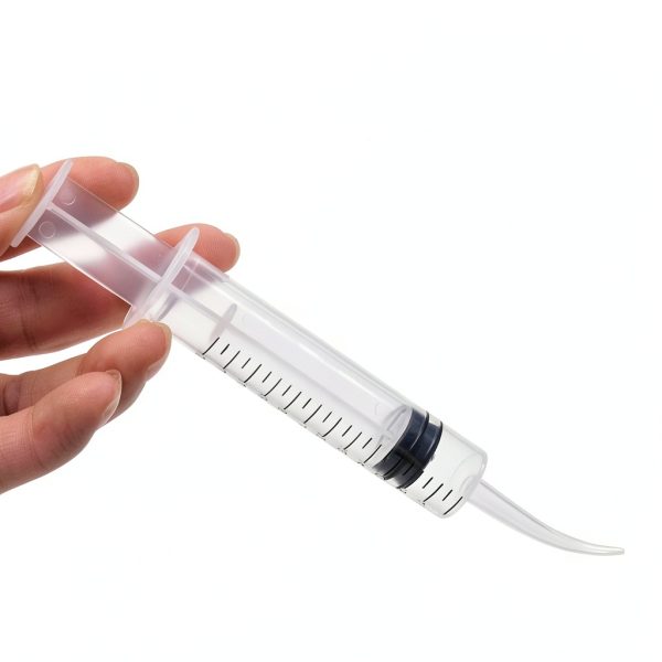 Dental Irrigation Syringe with Curved Tip - 8 Pack Disposable 12cc Tonsil Stone Squirt Mouthwash Cleaner, Pet Feeding Syringe for Birds Dogs (with Measurement) …-2