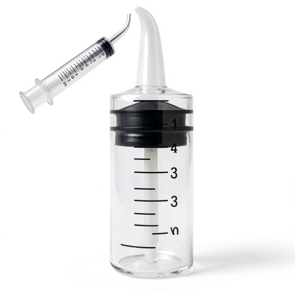 20 Pack Dental Syringe Disposable 12ml Dental Irrigation Syringe with Curved Tip for Oral, Dental Care, Tonsil Stone Squirt, Feed Pet, Liquid Injection, Oil, Glue-1